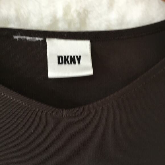 DKNY Brown Long Sleeve Top - Picture 3 of 8
